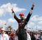 Will Power celebrates winning the 2010 IZOD IndyCar race at St. Petersburg. Photo by Ron McQueeney for IZOD IndyCar